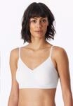 Bustier SCHIESSER "Invisible Soft", Damen, Gr. 36, N-Gr, wei&szlig; (100, wei&szlig;),...
