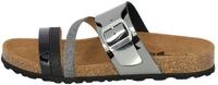 Pantolette LICO "Pantolette Bioline Fashion", Damen, Gr. 36, grau, Synthetik,...