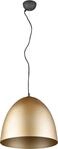 REALITY LEUCHTEN Pendelleuchte "Tilda", braun (messing matt), 1, &Oslash; 40cm H: 150cm, 1