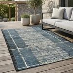 Teppich GINO FALCONE "Outdoor-Africa 38" Gr. 4, blau, B:160cm H:5mm L:235cm,