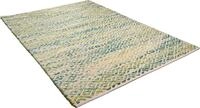 Wollteppich TOM TAILOR HOME "Diamond, handgekn&uuml;pft" Gr. 2, gr&uuml;n, B:65cm H:8mm