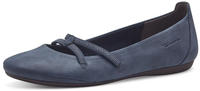 Ballerina TAMARIS "Caterina", Damen, Gr. 38 (5), blau (navy), Lederimitat,...