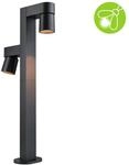LED Pollerleuchte PAULMANN "Kimu IP44 822mm 2200K 2x7,8W 720lm 230V 70 Anthrazit