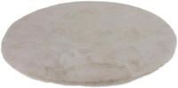 Fellteppich "Tender" Gr. 9, beige (creme), H:26mm &Oslash;:120cm, Kunstfaser, SCH&Ouml;NER