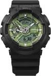 Chronograph CASIO G-SHOCK, schwarz (schwarz, hellgr&uuml;n), Armbanduhren, Herren,
