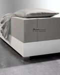 Spannbettlaken FLEURESSE "Comfort XL", grau, 1 Stk., Mako-Jersey, 100x200 100x210