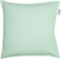 Dekokissen "Lino", gr&uuml;n (mint, unifarben), B:38cm L:38cm, Baumwolle, Leinen,
