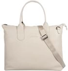 Shopper BUGATTI "ELSA", Damen, Gr. B/H/T: 39cm x 29cm x 11cm onesize, wei&szlig;, Leder,
