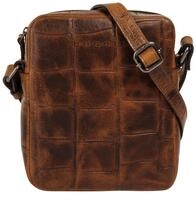 Abendtasche BUGATTI "NEVIO", Damen, Gr. B/H/T: 17cm x 19cm x 5cm onesize, braun