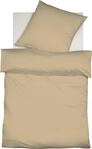 Bettw&auml;sche FLEURESSE "Colours in 135x200, 155x220 oder 200x200 cm", beige, B/L: