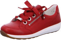 Sneaker ARA "OSAKA", M&auml;dchen, Gr. 2,5, rot, Leder, Schuhe Sneaker, Freizeitschuh,