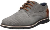 Schn&uuml;rschuh BUGATTI, Herren, Gr. 41, grau (grau used), Veloursleder, used, Schuhe