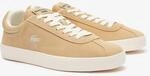 Sneaker LACOSTE "BASESHOT 124 2 SFA", Damen, Gr. 36, lt brw, off wht, Leder,...