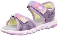 Sandale SUPERFIT "PEBBLES WMS: mittel", M&auml;dchen, Gr. 25, lila, Lederimitat,...
