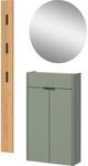 Garderoben-Set GERMANIA "GW-Ameca", gr&uuml;n, B:86cm H:200cm T:22cm, Spanplatte,