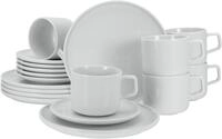 Kaffeeservice CREATABLE "Chef Collection", wei&szlig;, 18 Stk., Porzellan,...