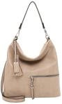 Beuteltasche TAMARIS "Beutel TAS Nele", Damen, Gr. B/H/T: 37cm x 33cm x 14cm 0, beige