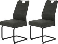 Freischwinger HELA "KERTIN", grau (vintage anthrazit, schwarz), B:48cm H:100cm