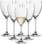 Wei&szlig;weinglas LEONARDO "Rieslinggl&auml;ser Poesia 350 ml 6er Set transparent", bunt