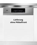 BEKO teilintegrierbarer Geschirrsp&uuml;ler "BDSN36461XC", Energieeffizienz: A, silber