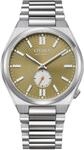 Automatikuhr CITIZEN "Tsuyosa", silber (silberfarben, gr&uuml;n), Armbanduhren, Damen,