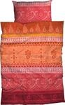 Bettw&auml;sche CASATEX "Indi", orange, B/L: 135cm x 200cm, 1 Stk., 1 Stk., Satin, B/L: