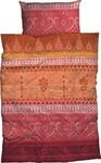 Bettw&auml;sche CASATEX "Indi", orange, B/L: 155cm x 220cm, 1 Stk., 1 Stk., Satin, B/L: