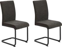 Freischwinger HELA "LINN", braun (braun, schwarz, braun), B:43cm H:92cm T:54cm, 100%