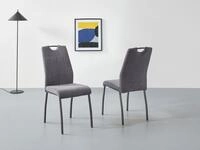 Esszimmerstuhl HELA "ELIF", grau (anthrazit, grau, anthrazit), B:44cm H:96cm T:64cm,
