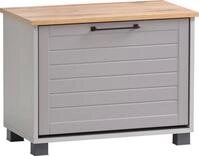 Schuhbank SCHILDMEYER "Jelda", grau (platingrau, eiche landhausfarben), B:62cm