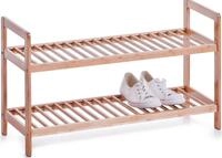 Schuhregal MY HOME, beige (natur), B:70cm H:40cm T:26cm, Bambus, Regale, Schuhregal