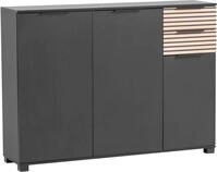 Schuhschrank SCHILDMEYER "Alexa, Schuhschrank, Made in Germany, B: 141,9 cm", schwarz