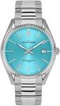Quarzuhr JACQUES LEMANS "Derby", silber (silberfarben, hellblau), Armbanduhren,