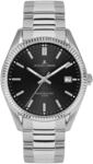 Quarzuhr JACQUES LEMANS "Derby", silber (silberfarben, schwarz), Armbanduhren,