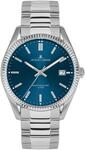 Quarzuhr JACQUES LEMANS "Derby", silber (silberfarben, dunkelblau 2), Armbanduhren,
