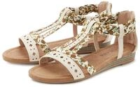 Sandale LASCANA "Sommerschuh", Damen, Gr. 41, beige, Obermaterial: 50%...
