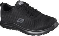 Berufsschuh SKECHERS Gr. 48,5, schwarz, 48,5, Lederimitat, Textil, Schuhe,