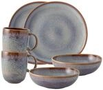 Geschirr-Set "Fr&uuml;hst&uuml;cks-Set Lave 6er Set", beige, 6 tlg., Steingut, LIKE. BY