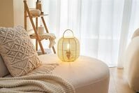 PAULEEN Tischleuchte "Boho Glow max20W Beige/Wei&szlig; 230V Metall/Rattan", beige (beige,