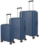 Trolleyset TRAVELITE "MOOBY 3-teilig Reisekoffer Hartschale", Damen, navy,
