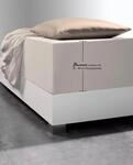 Spannbettlaken FLEURESSE "Comfort XL", beige (porzellanfarben), 1 Stk., Mako-Jersey,