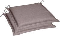 Sitzkissen GO-DE "Dora", grau (taupe), B:47cm H:5cm L:45cm, Polyester,