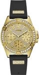 Multifunktionsuhr GUESS "LADY FRONTIER", schwarz, Armbanduhren, Damen,