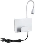 PAULMANN LED Wandleuchte "Halina 3W USBC 230V 2700K Kunststoff/Metall", wei&szlig;, 1, H: