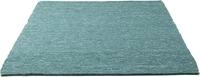 Wollteppich SANSIBAR "H&ouml;rnum", blau (petrol), B:40cm H:12mm L:60cm, Schurwolle,