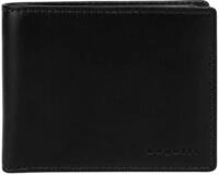 Geldb&ouml;rse BUGATTI "REMO", Herren, schwarz, Leder, leicht gl&auml;nzend, unifarben,