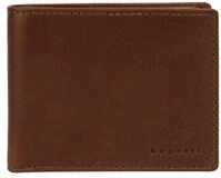 Geldb&ouml;rse BUGATTI "REMO", Herren, braun (cognac), Leder, leicht gl&auml;nzend,