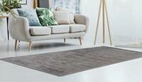 Teppich PADIRO "Karma 125", grau (anthrazit), B:120cm H:8mm L:170cm, Viskose,