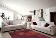 Teppich KAYOOM "Symphony 160", rot, B:80cm H:8mm L:150cm, Baumwolle, Teppiche,