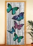 T&uuml;rvorhang WENKO, wei&szlig; (wollwei&szlig;), B:90cm H:200cm, Bambus, Gardinen, T&uuml;rvorhang,